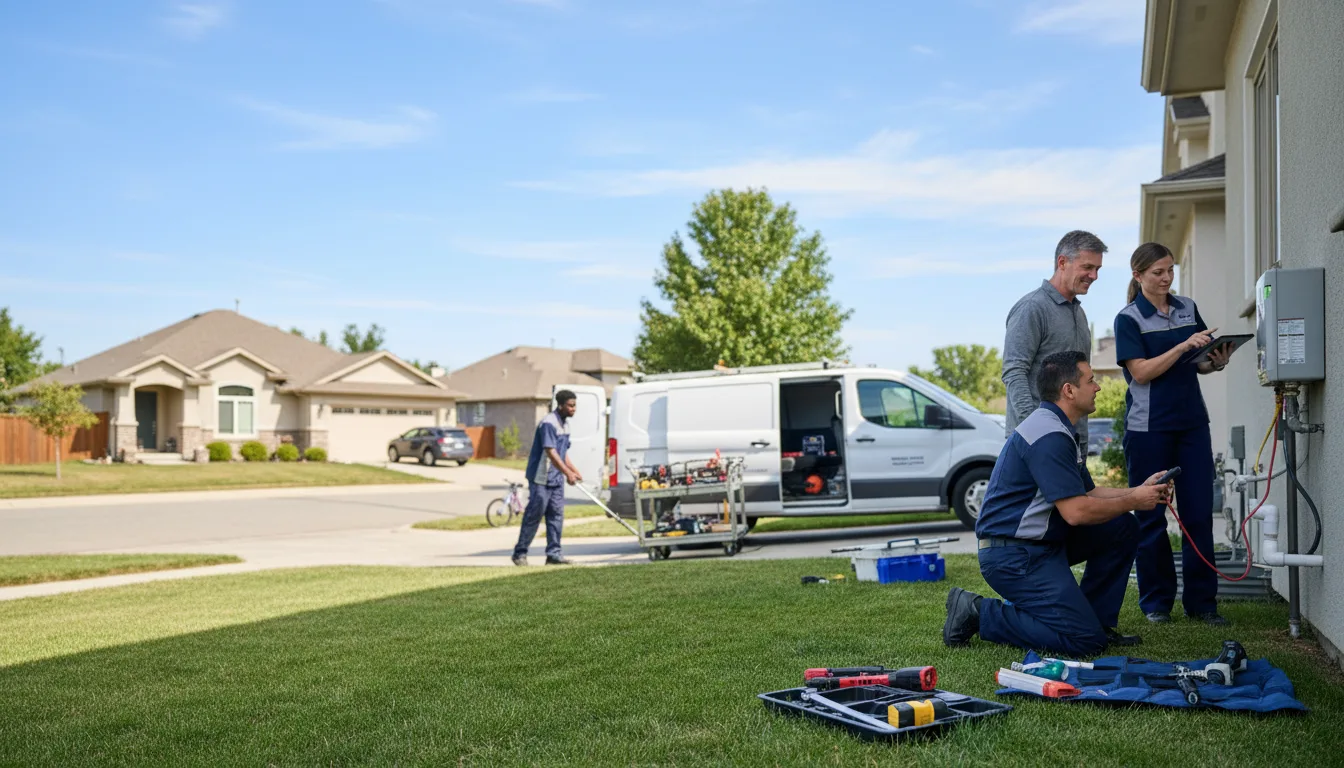 Tankless water heater service in Bradford, IA